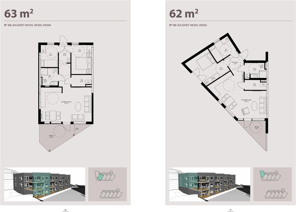 13,4 m 2 5,1 m 2 4,6 m 2 3,6 m 2 3,5 m 2 9,6 m 2.