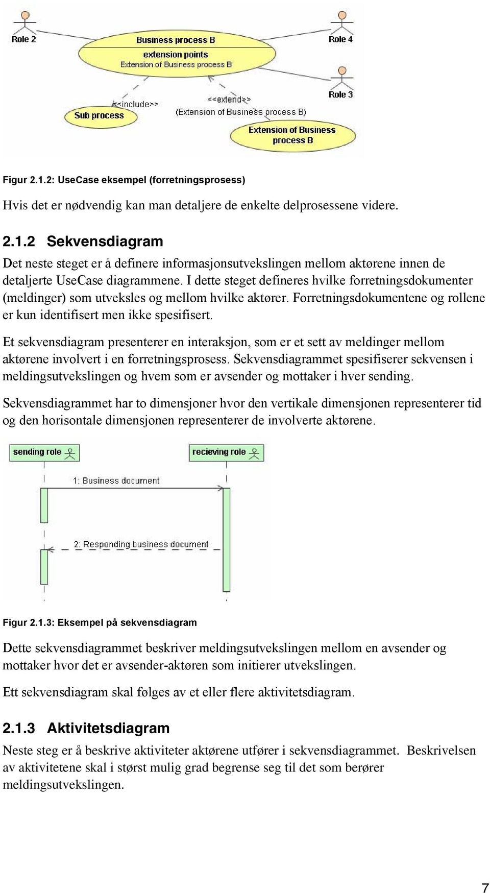 Et sekvensdiagram presenterer en interaksjon, som er et sett av meldinger mellom aktørene involvert i en forretningsprosess.