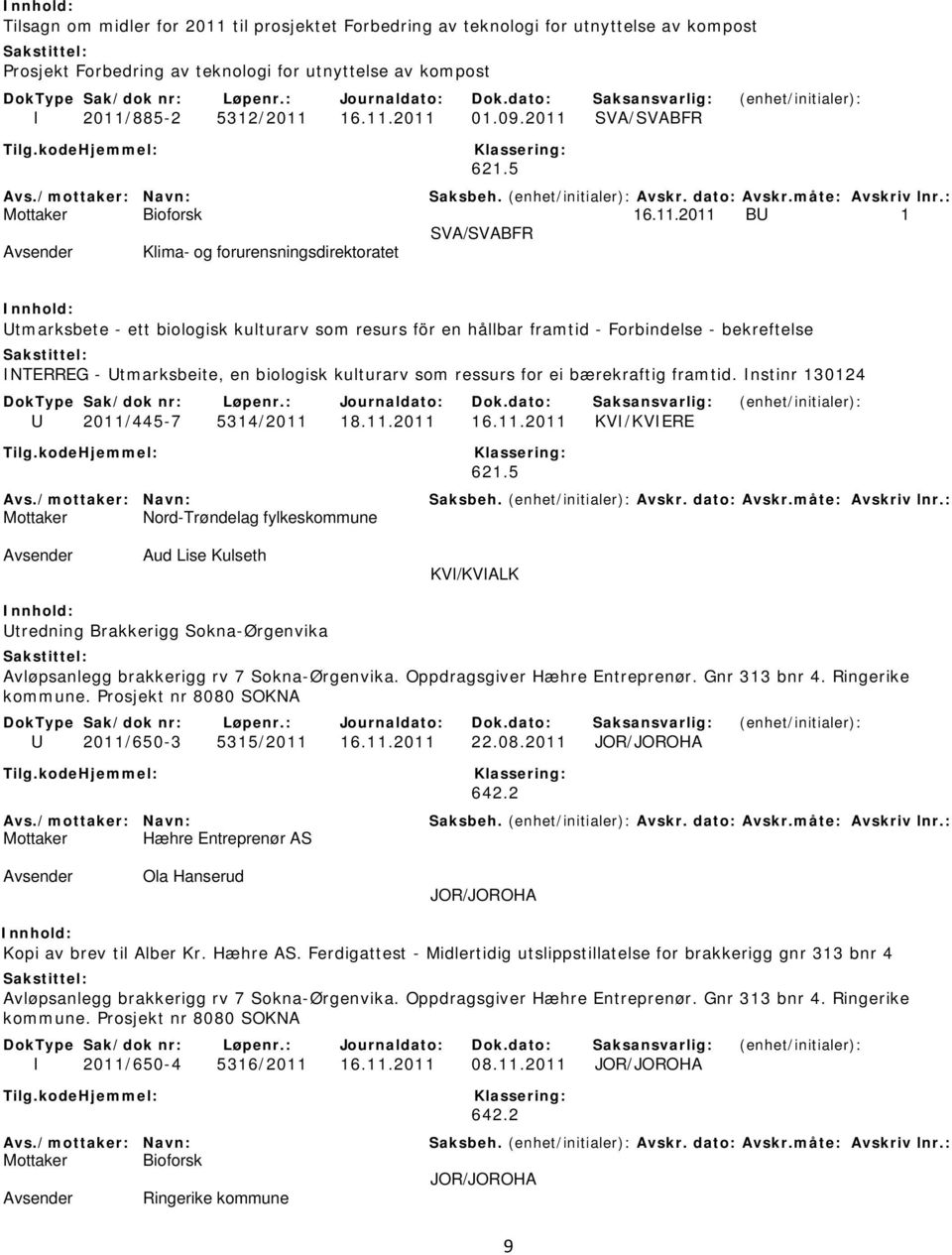 Utmarksbeite, en biologisk kulturarv som ressurs for ei bærekraftig framtid. Instinr 130124 U 2011/