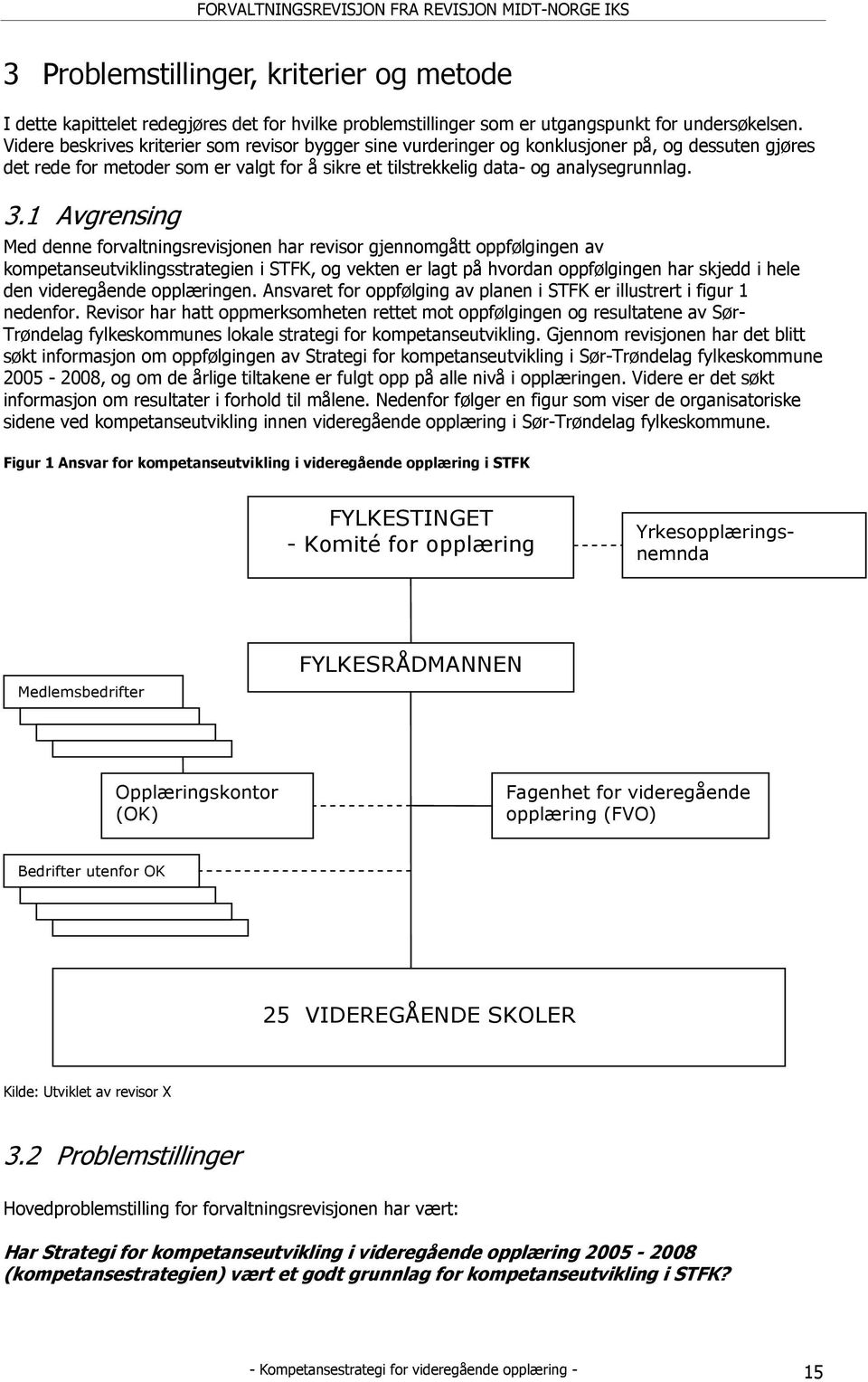 1 Avgrensing Med denne forvaltningsrevisjonen har revisor gjennomgått oppfølgingen av kompetanseutviklingsstrategien i STFK, og vekten er lagt på hvordan oppfølgingen har skjedd i hele den