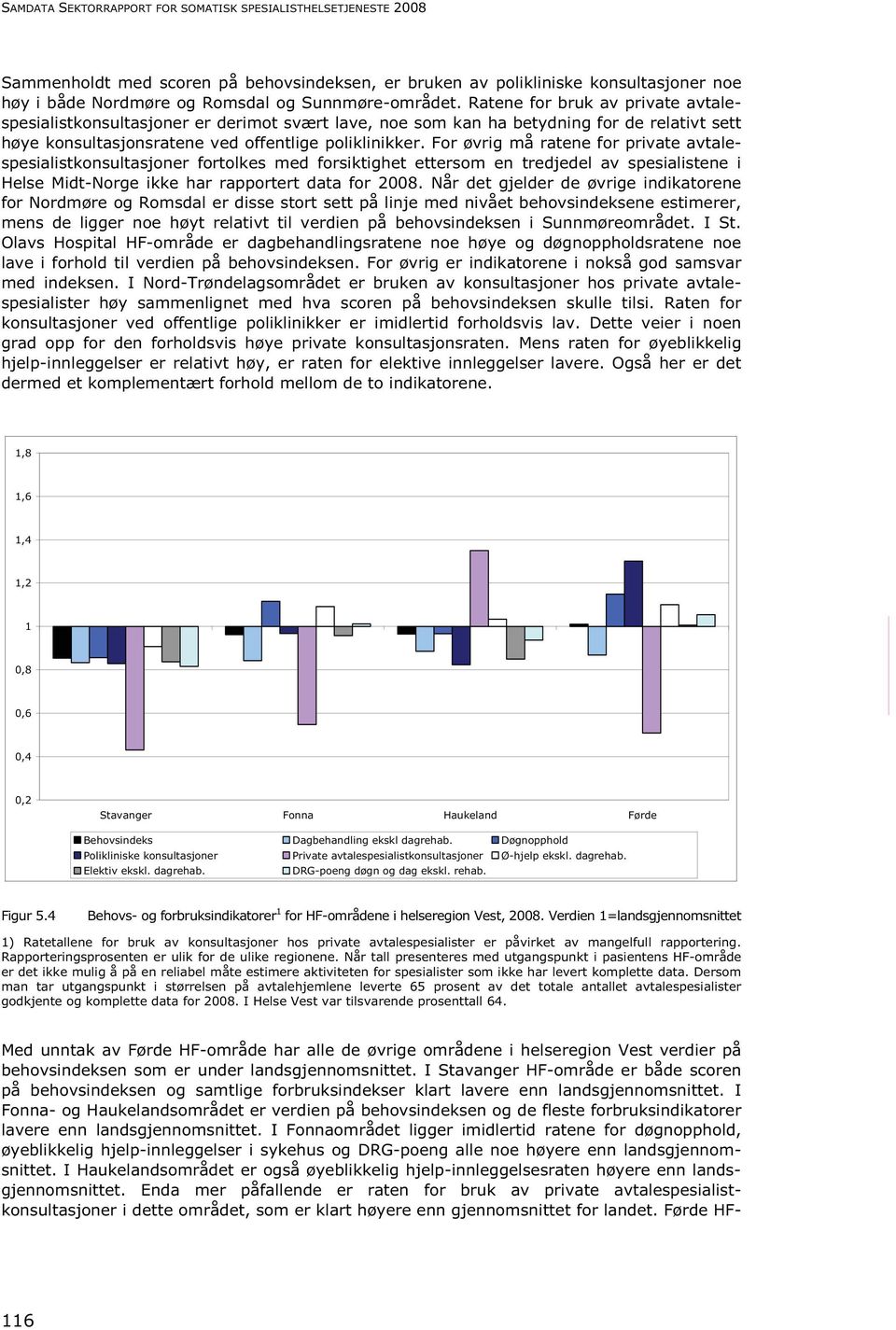 For øvrig må ratene for private avtalespesialistkonsultasjoner fortolkes med forsiktighet ettersom en tredjedel av spesialistene i Helse Midt-Norge ikke har rapportert data for 2008.