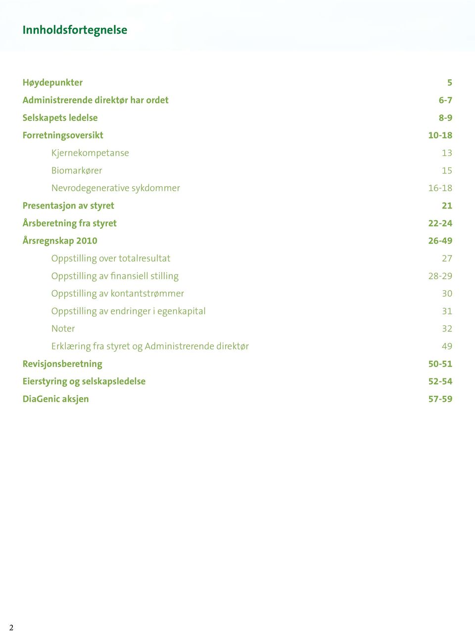 Oppstilling over totalresultat 27 Oppstilling av finansiell stilling 28-29 Oppstilling av kontantstrømmer 30 Oppstilling av endringer i