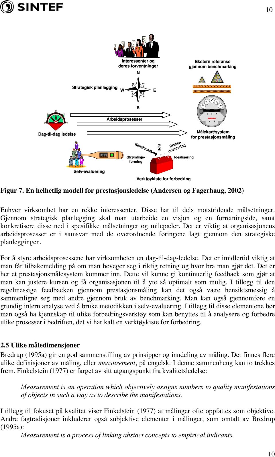 En helhetlig modell for prestasjonsledelse (Andersen og Fagerhaug, 2002) Enhver virksomhet har en rekke interessenter. Disse har til dels motstridende målsetninger.