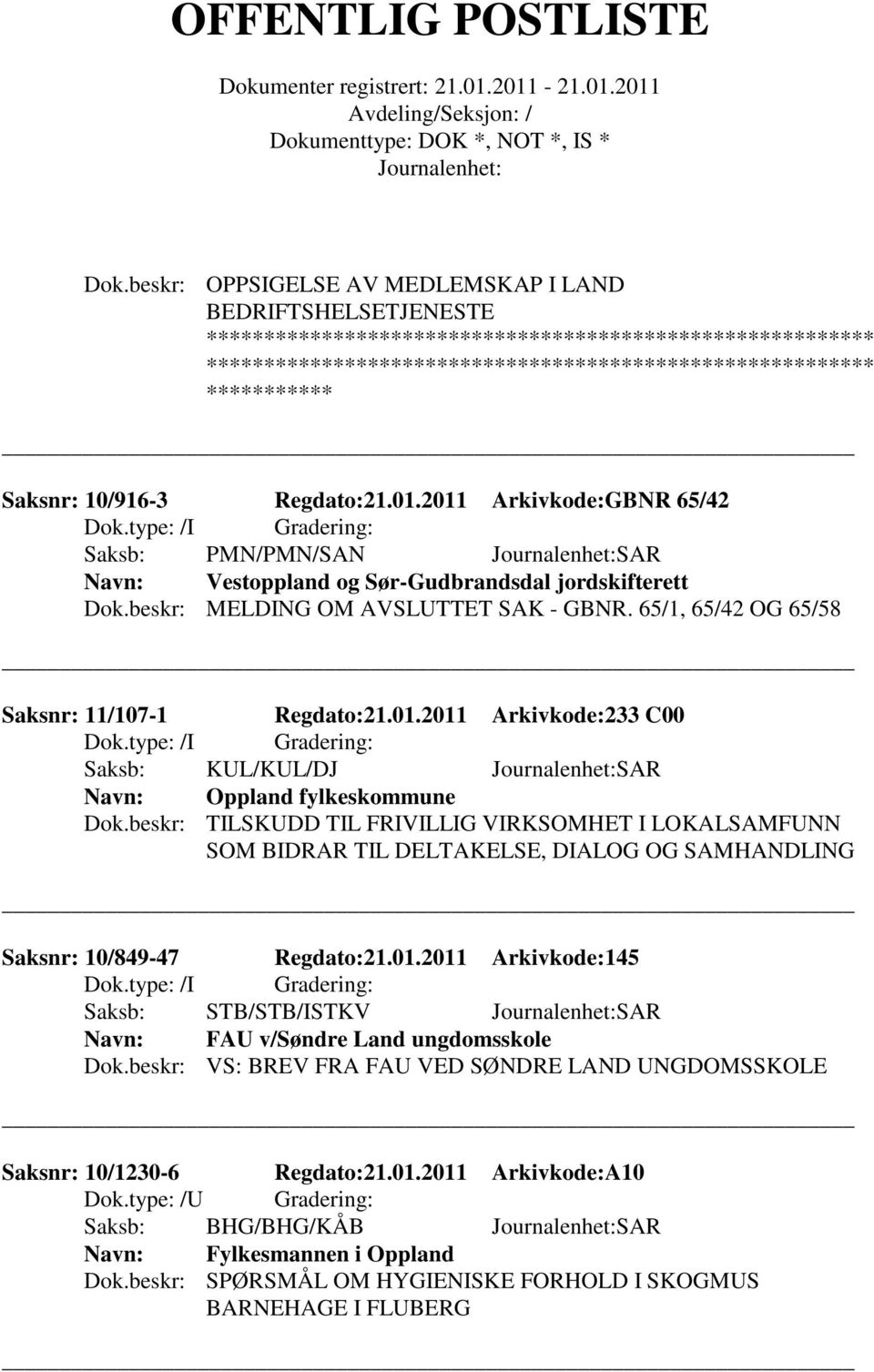 beskr: TILSKUDD TIL FRIVILLIG VIRKSOMHET I LOKALSAMFUNN SOM BIDRAR TIL DELTAKELSE, DIALOG OG SAMHANDLING Saksnr: 10/849-47 Regdato:21.01.