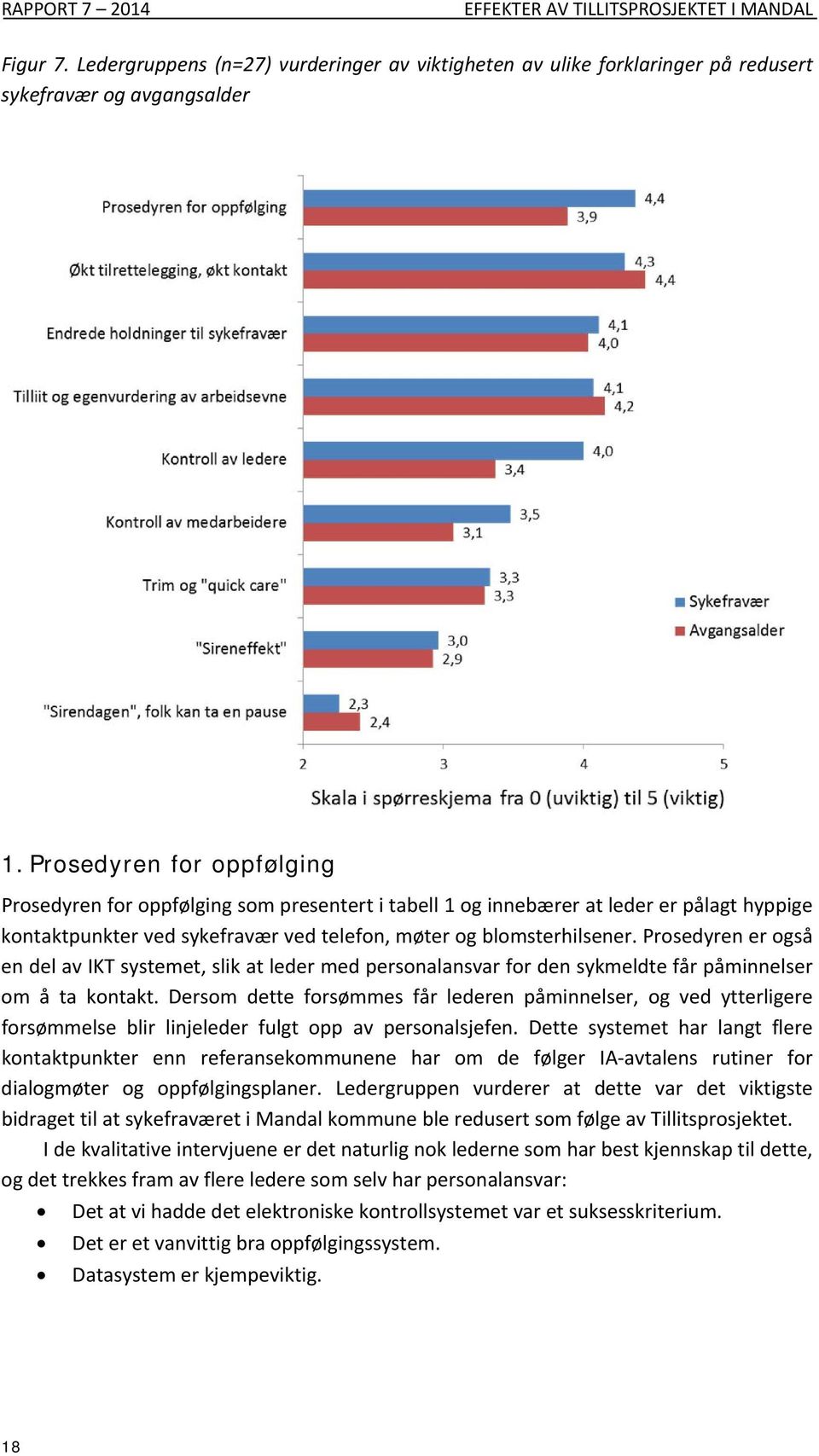 Prosedyren er også en del av IKT systemet, slik at leder med personalansvar for den sykmeldte får påminnelser om å ta kontakt.