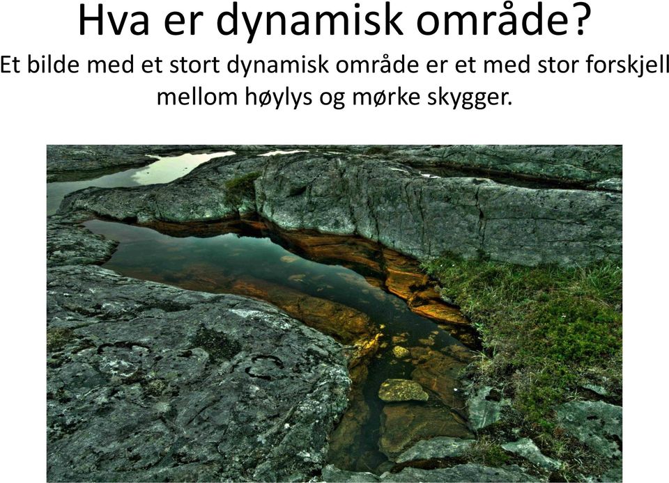 dynamisk område er et med