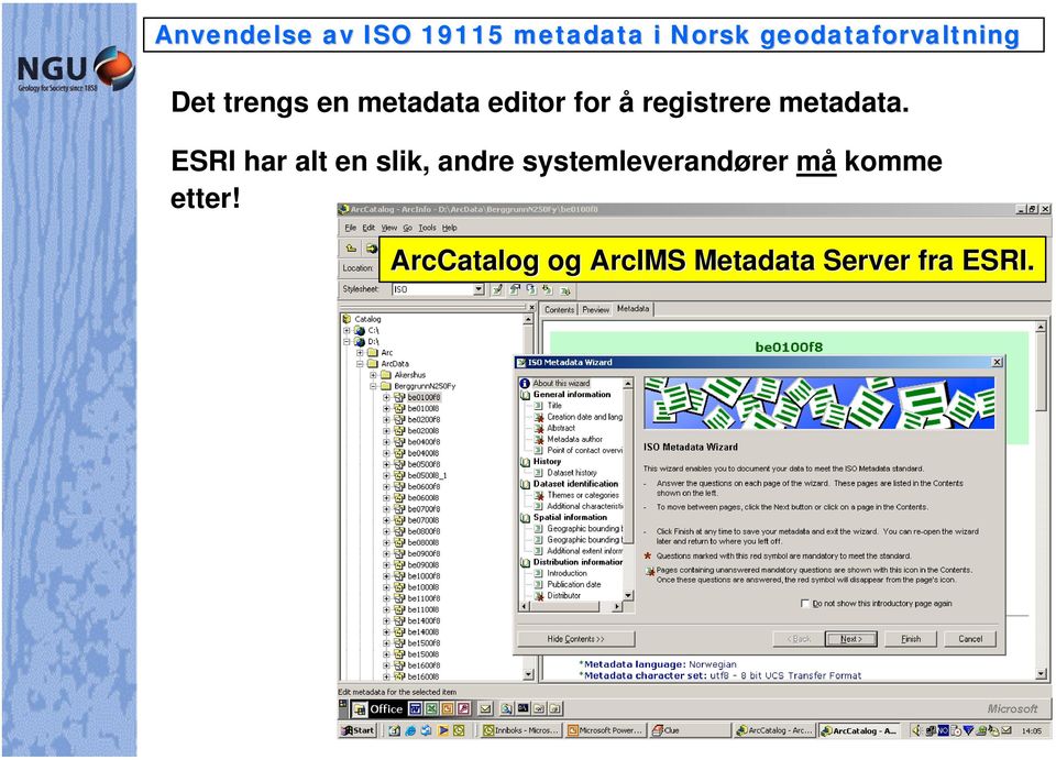 ESRI har alt en slik, andre