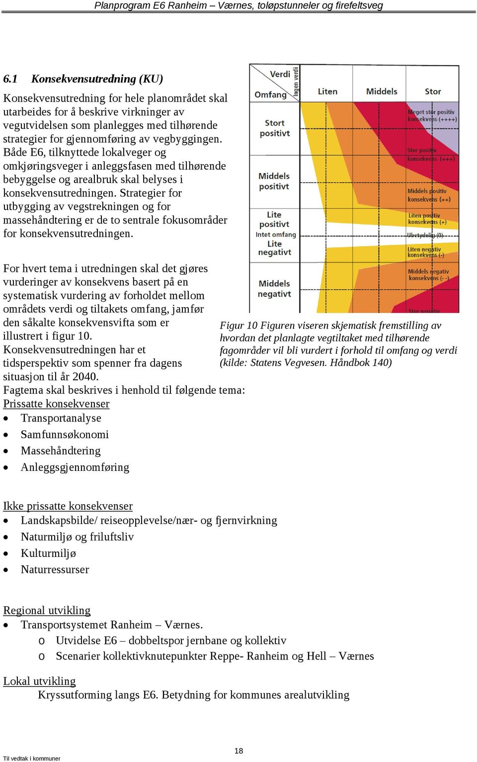 Strategier for utbygging av vegstrekningen og for massehåndtering er de to sentrale fokusområder for konsekvensutredningen.