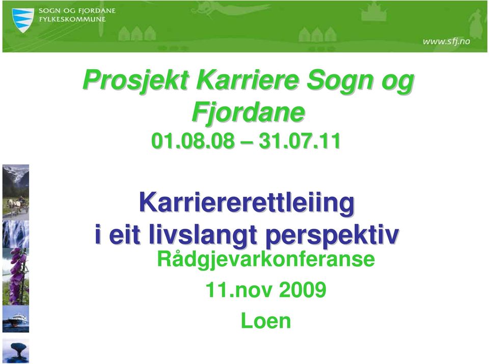 11 Karriererettleiing i eit