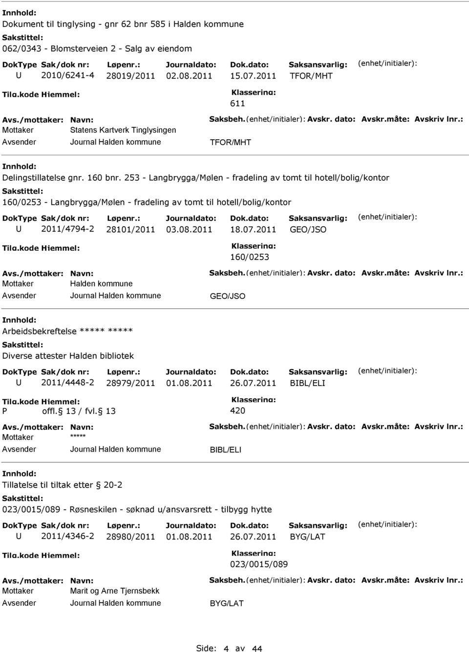 253 - Langbrygga/Mølen - fradeling av tomt til hotell/bolig/kontor 160/0253 - Langbrygga/Mølen - fradeling av tomt til hotell/bolig/kontor 2011/4794-2 28101/2011 18.07.2011 GEO/JSO 160/0253 vs.