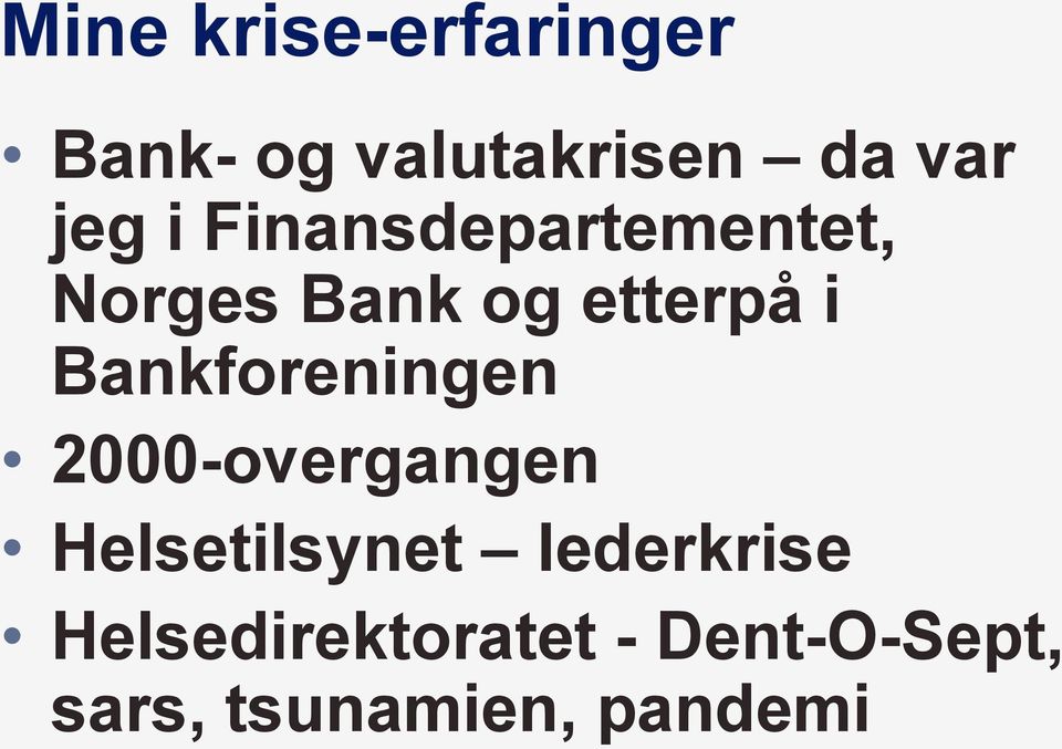 Bankforeningen 2000-overgangen Helsetilsynet