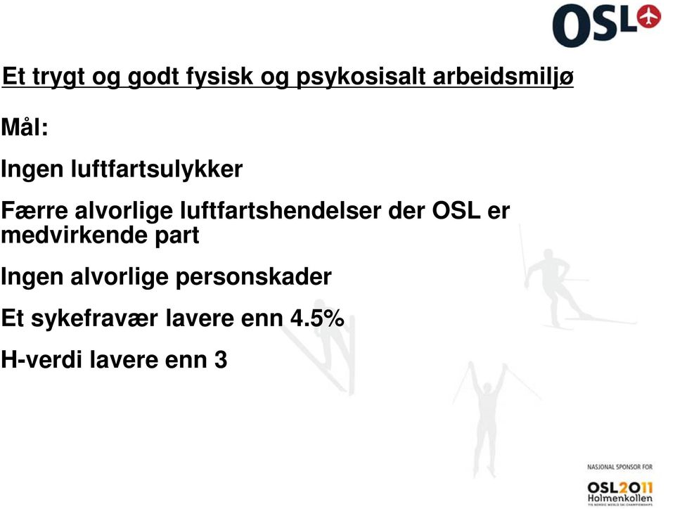 luftfartshendelser der OSL er medvirkende part Ingen