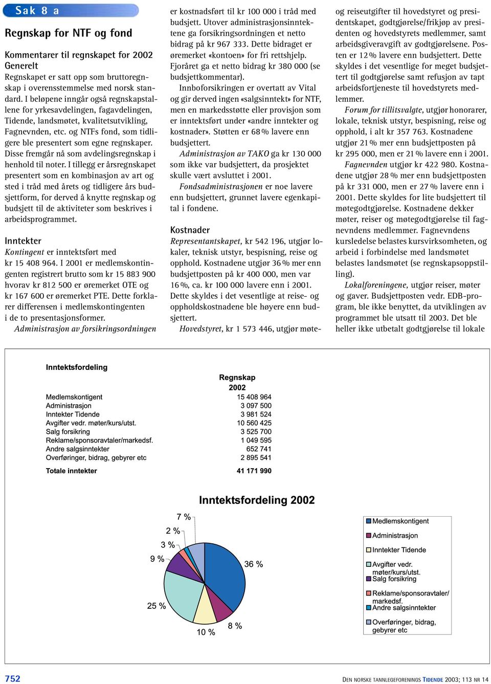 Disse fremgår nå som avdelingsregnskap i henhold til noter.