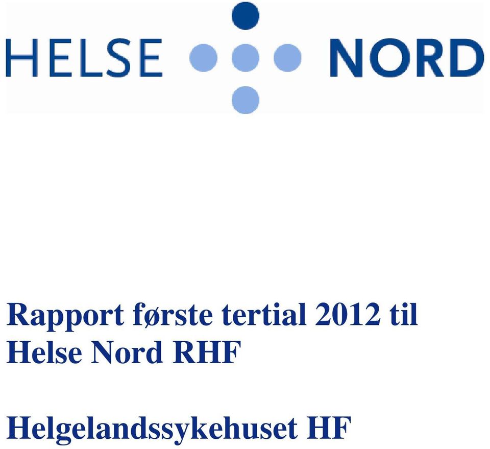 Helse Nord RHF