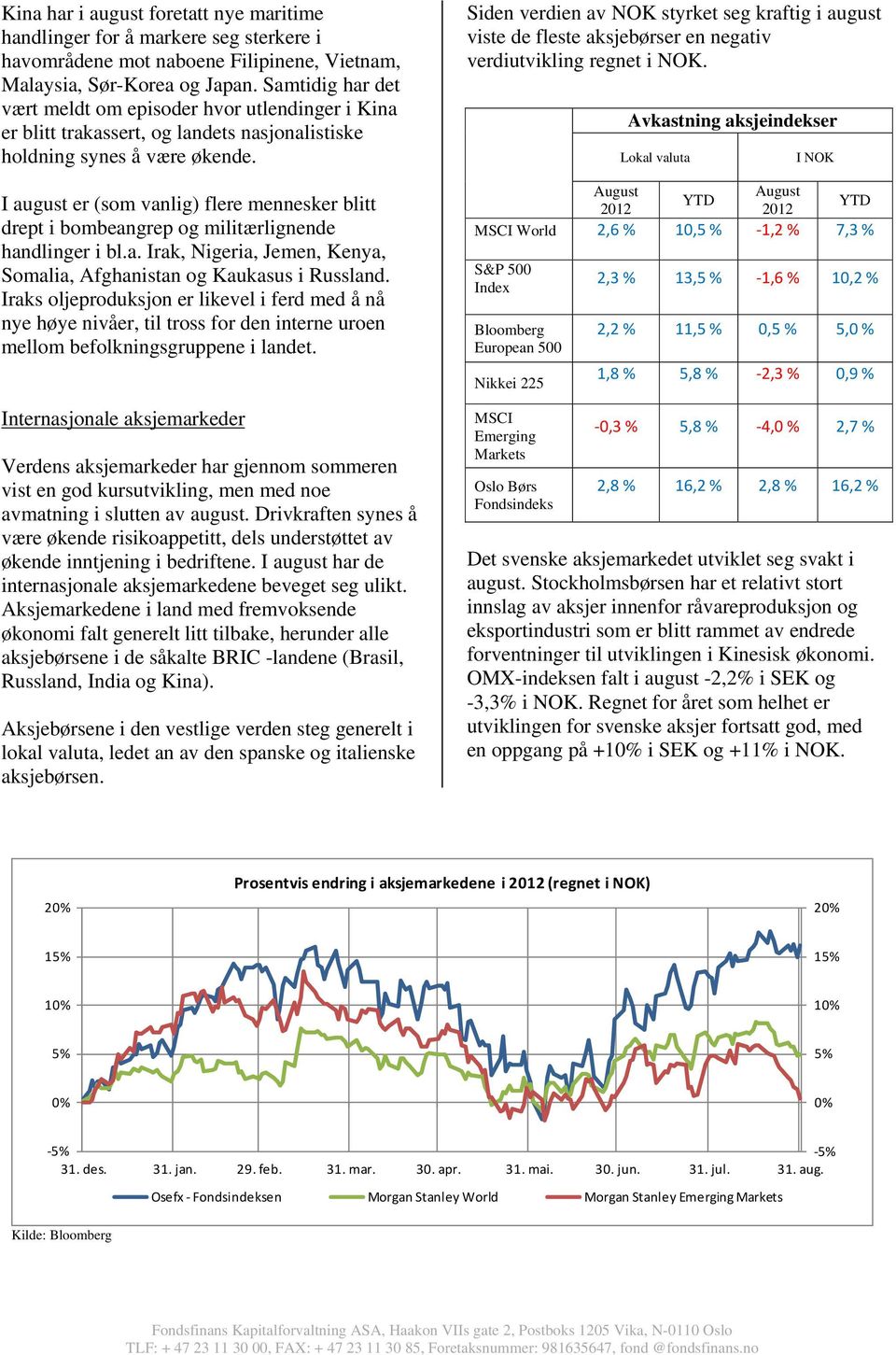 I august er (som vanlig) flere mennesker blitt drept i bombeangrep og militærlignende handlinger i bl.a. Irak, Nigeria, Jemen, Kenya, Somalia, Afghanistan og Kaukasus i Russland.