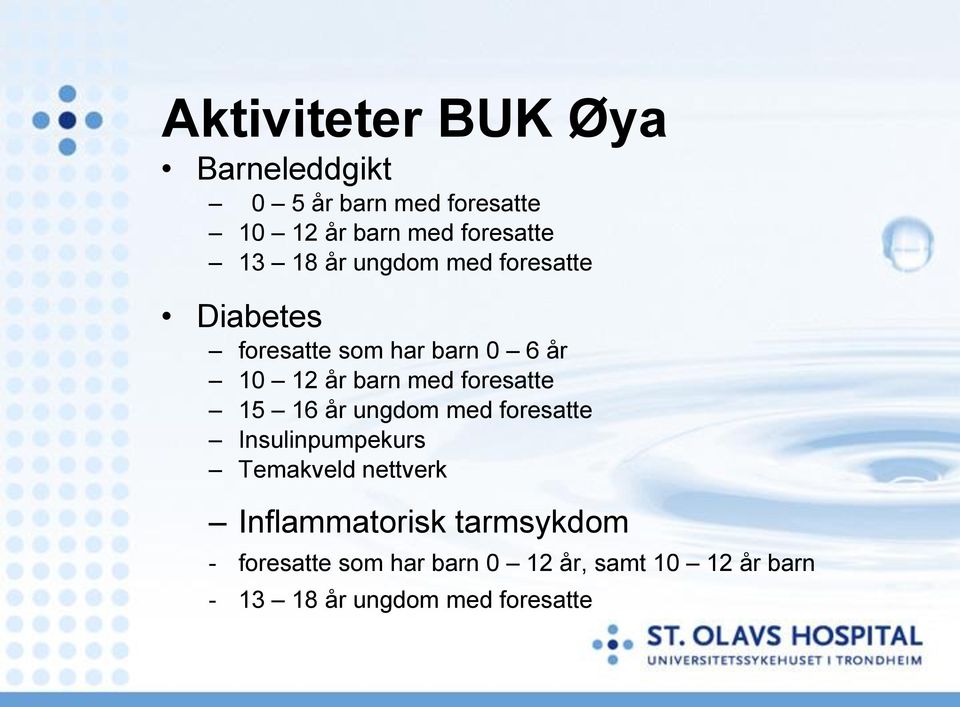 foresatte 15 16 år ungdom med foresatte Insulinpumpekurs Temakveld nettverk Inflammatorisk