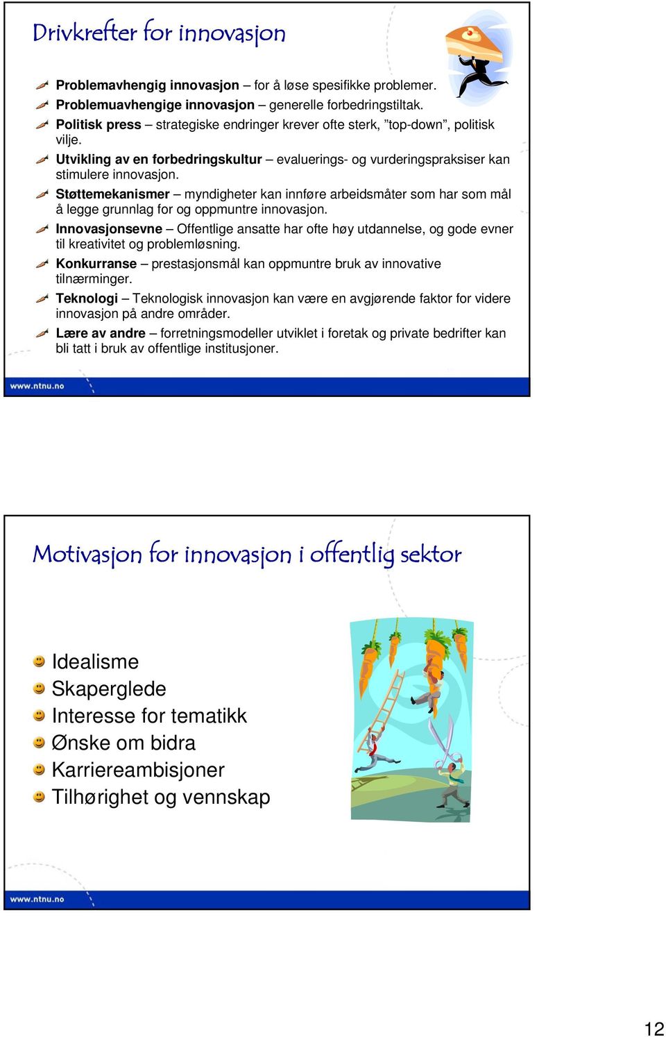 Støttemekanismer myndigheter kan innføre arbeidsmåter som har som mål å legge grunnlag for og oppmuntre innovasjon.