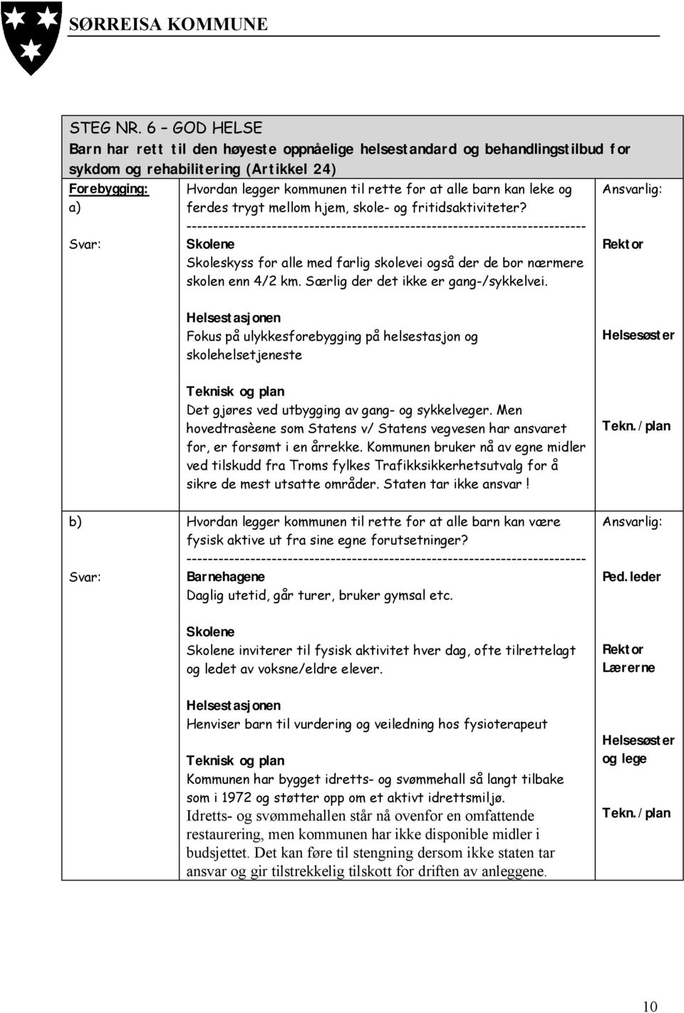 kan leke og ferdes trygt mellom hjem, skole- og fritidsaktiviteter?