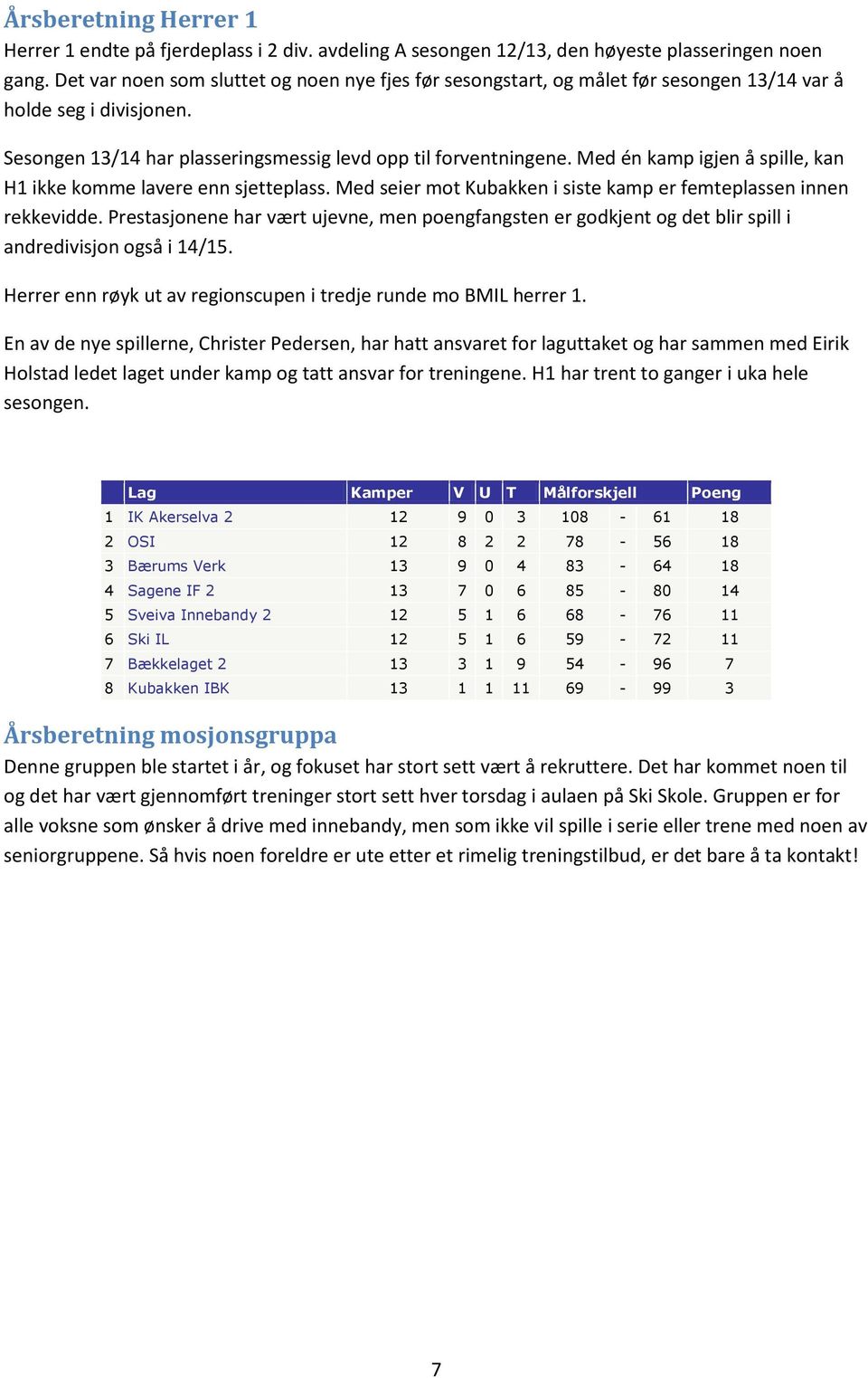 Med én kamp igjen å spille, kan H1 ikke komme lavere enn sjetteplass. Med seier mot Kubakken i siste kamp er femteplassen innen rekkevidde.