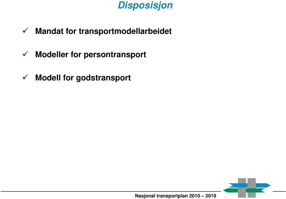 for persontransport Modell for