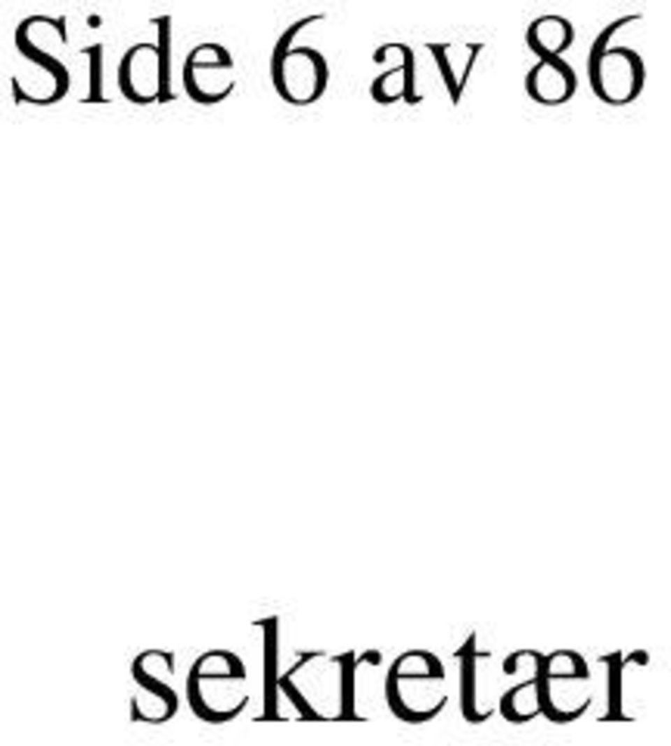 sekretær