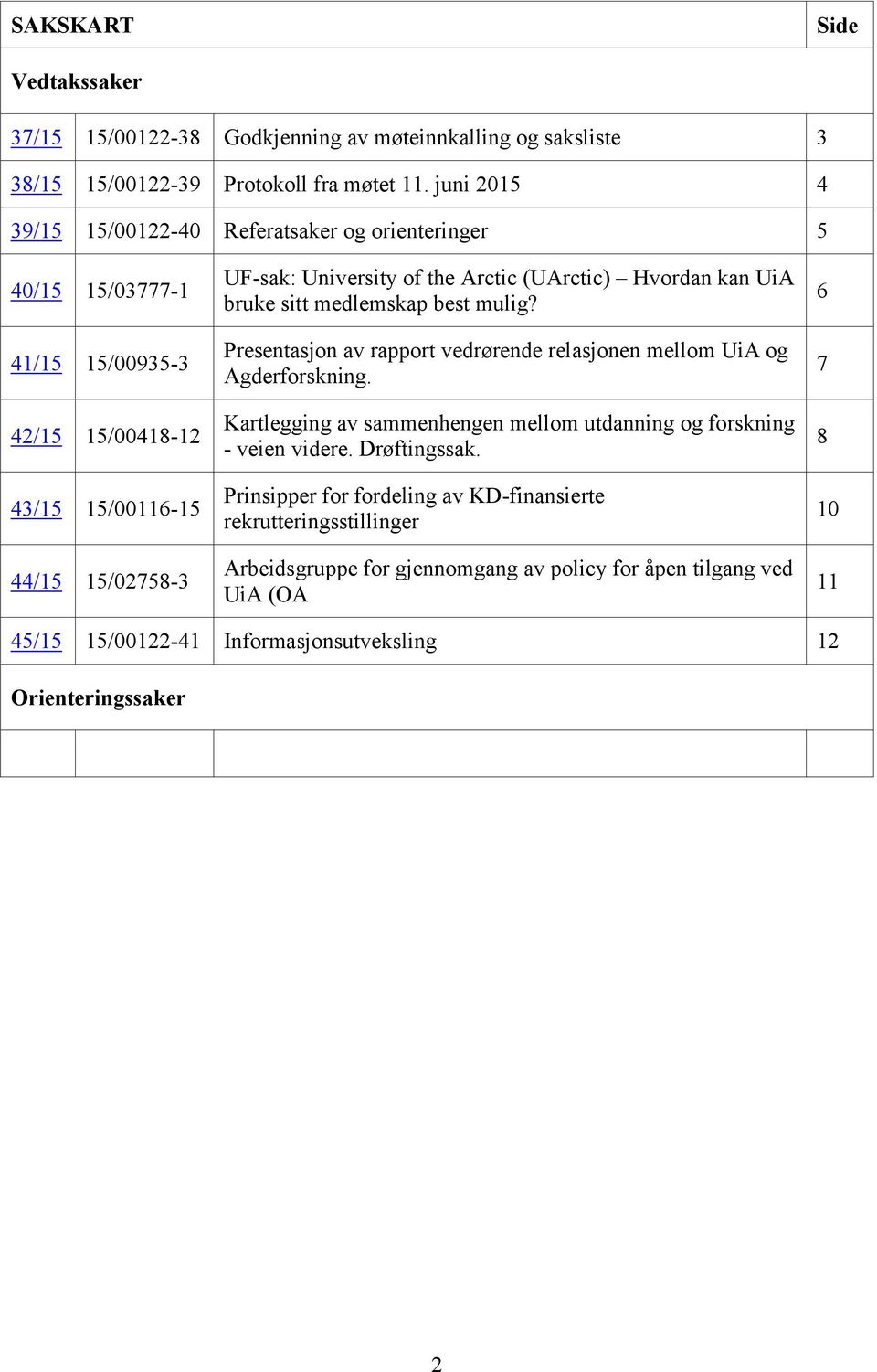 (UArctic) Hvordan kan UiA bruke sitt medlemskap best mulig? Presentasjon av rapport vedrørende relasjonen mellom UiA og Agderforskning.