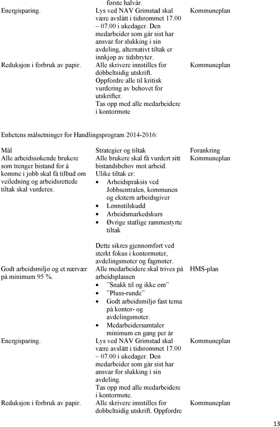 Oppfordre alle til kritisk vurdering av behovet for utskrifter.