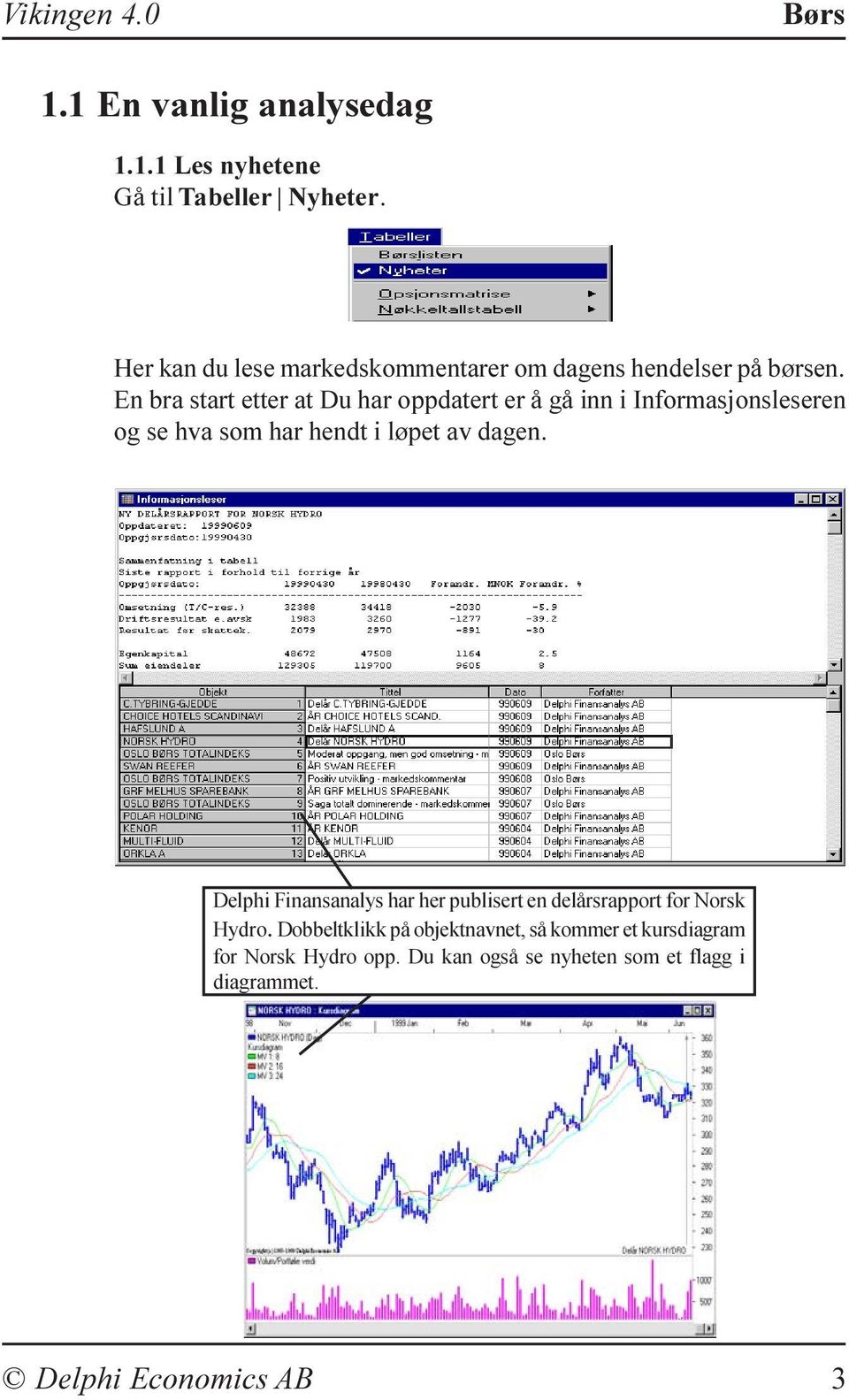 En bra start etter at Du har oppdatert er å gå inn i Informasjonsleseren og se hva som har hendt i løpet av dagen.