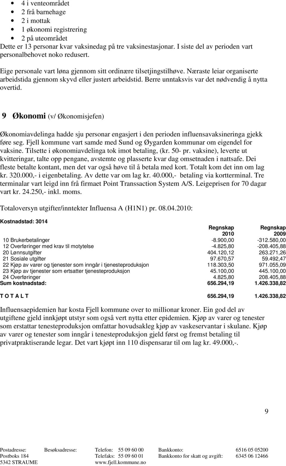 Næraste leiar organiserte arbeidstida gjennom skyvd eller justert arbeidstid. Berre unntaksvis var det nødvendig å nytta overtid.