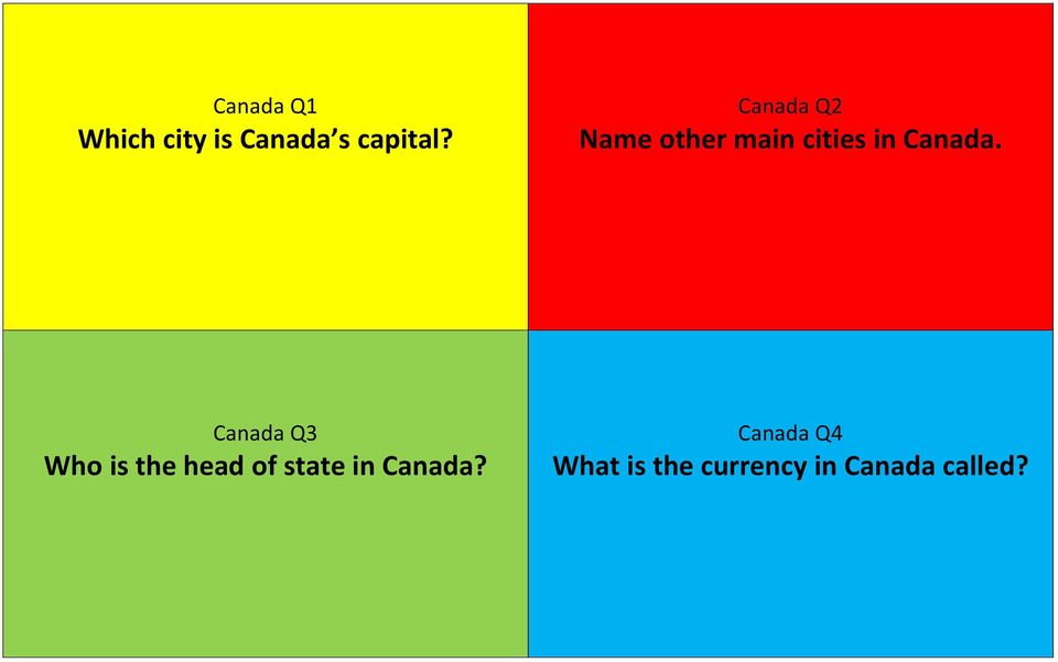 Canada Q3 Who is the head of state in Canada?