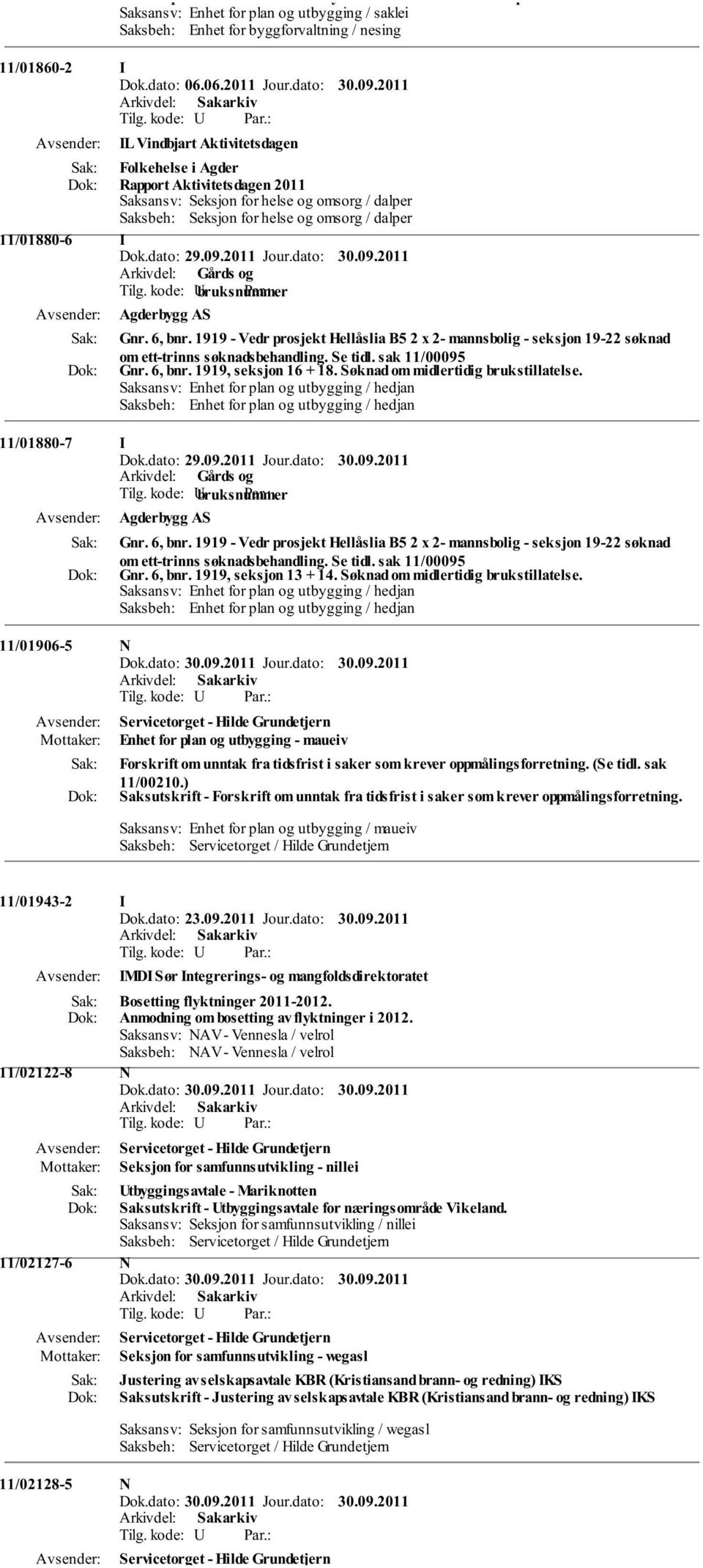 2011 IL Vindbjart Aktivitetsdagen Folkehelse i Agder Rapport Aktivitetsdagen 2011 Saksansv: Seksjon for helse og omsorg / dalper Saksbeh: Seksjon for helse og omsorg / dalper 11/01880-6 I Agderbygg