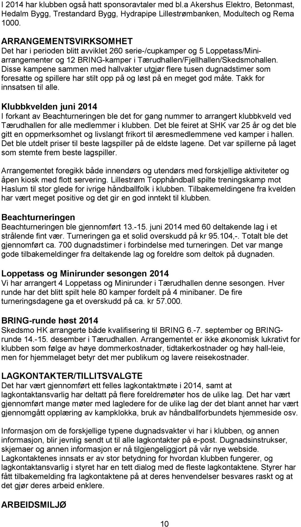 Disse kampene sammen med hallvakter utgjør flere tusen dugnadstimer som foresatte og spillere har stilt opp på og løst på en meget god måte. Takk for innsatsen til alle.