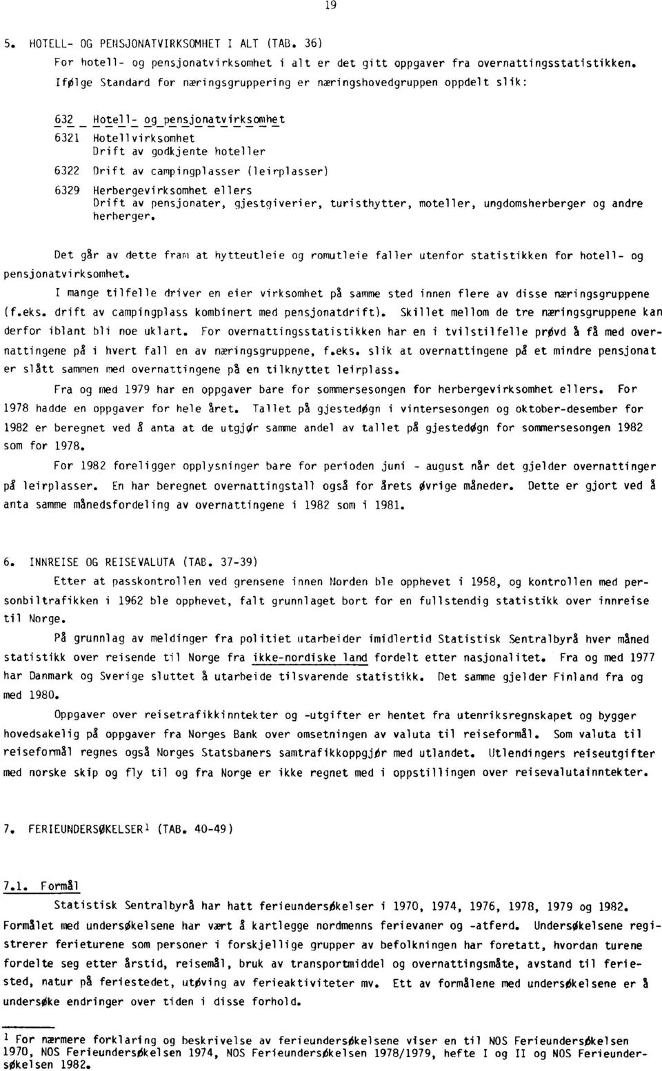 (leirplasser) 6329 Herbergevirksomhet ellers Drift av pensjonater, gjestgiverier, turisthytter, moteller, ungdomsherberger og andre herberger.