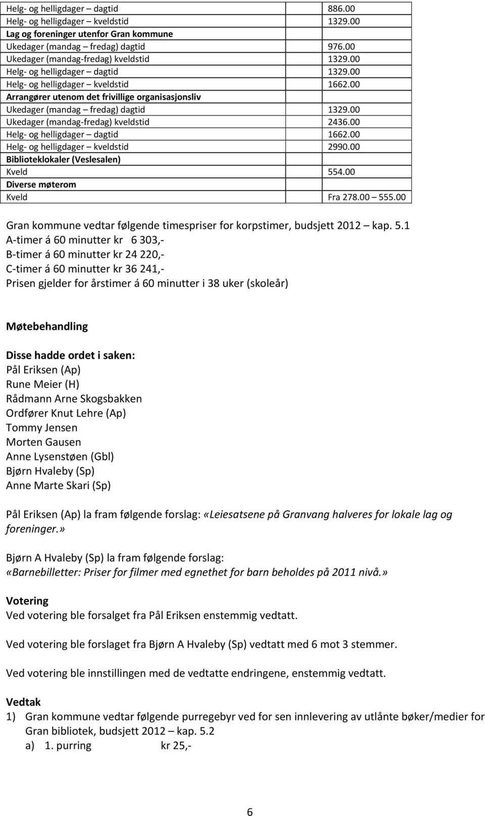 00 Ukedager (mandag fredag) kveldstid 2436.00 Helg og helligdager dagtid 1662.00 Helg og helligdager kveldstid 2990.00 Biblioteklokaler (Veslesalen) Kveld 554.00 Diverse møterom Kveld Fra 278.00 555.