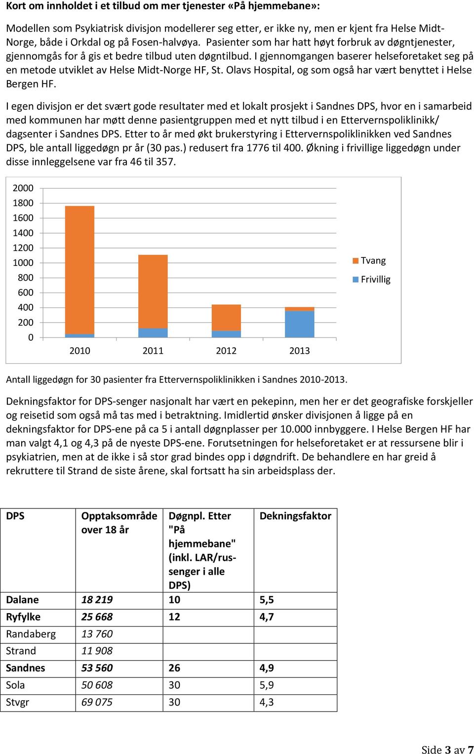 I gjennomgangen baserer helseforetaket seg på en metode utviklet av Helse Midt-Norge HF, St. Olavs Hospital, og som også har vært benyttet i Helse Bergen HF.