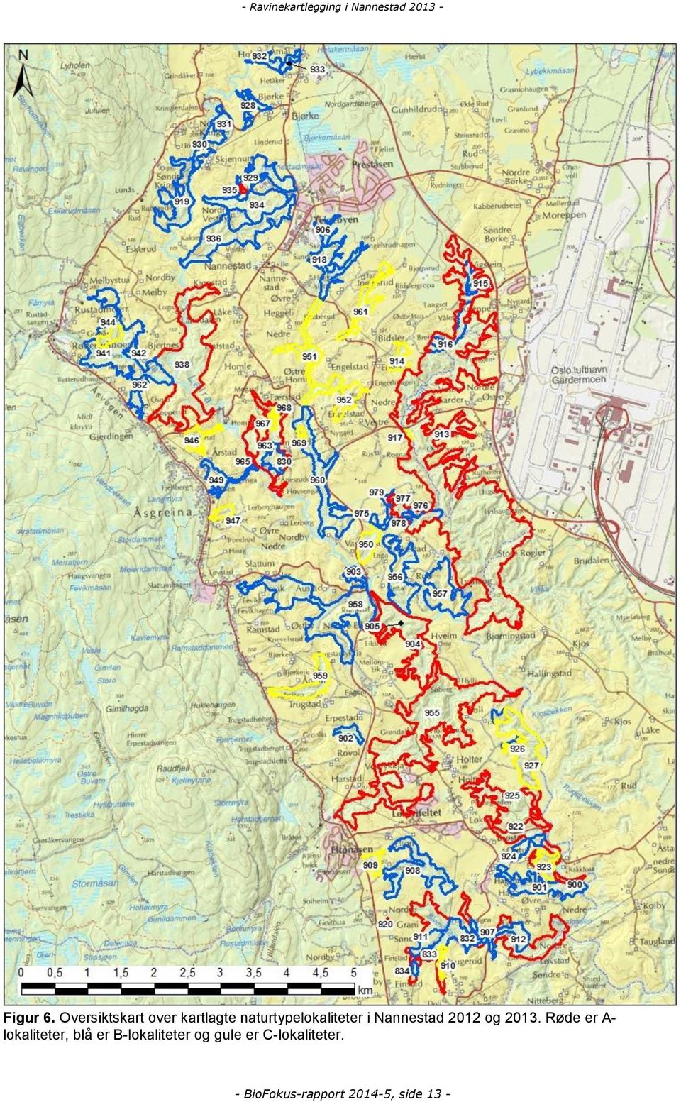 naturtypelokaliteter i Nannestad 2012 og 2013.