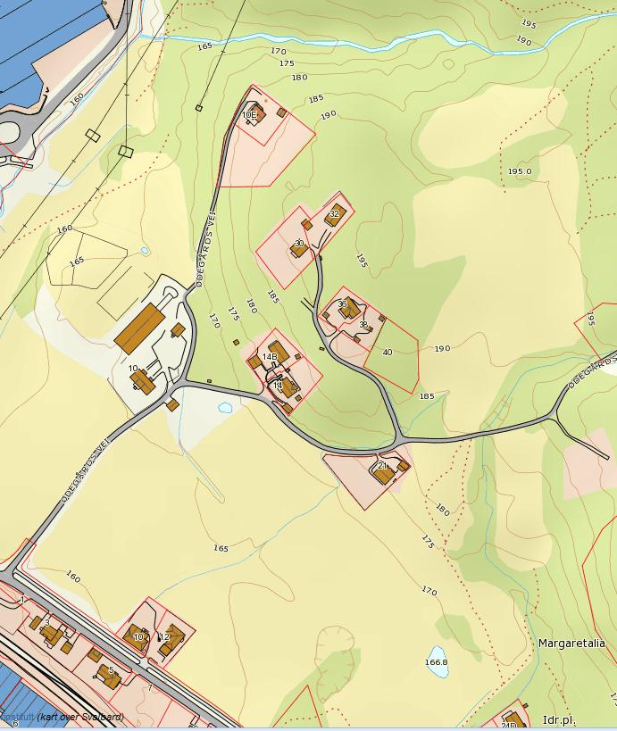 Område for lokalisering av 2 erstatningsdammer for dam 1 og 3. Dam 3. Prinsippavgrensning for 3 delområder; dam, ravine og skråning som henger sammen. Dam 1. Dam 2. Figur 1.