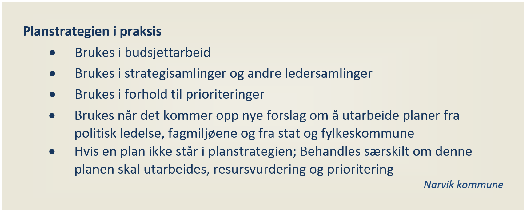 Kommunal planstrategi er et viktig