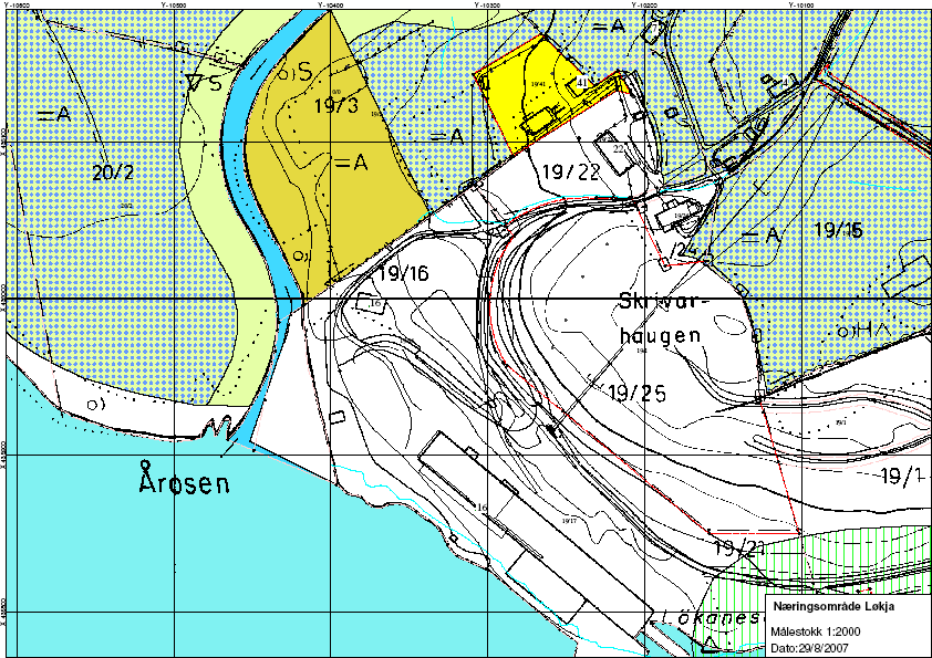 Løkja: 1 område på ca. 12 daa. Planstatus: Området er avsett til næringsformål i kommuneplanen. Det er krav om reguleringsplan. Infrastruktur: Vatn: Ok.