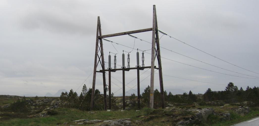 (Svart strek = 132 kv luftledning) Fig.