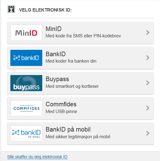 Innlogging Brukere er tilknyttet roller og autentifiseres via IT-Porten En administrasjonsbruker pr. selskap Adm.