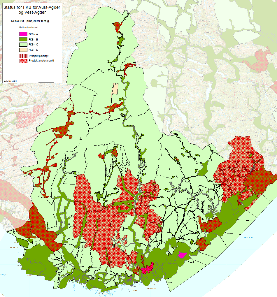 4.3.1.2 Arealressurskart (AR5) Geovekst-partene er rettighetshavere til FKB-AR5 på lik linje med andre FKB datasett.