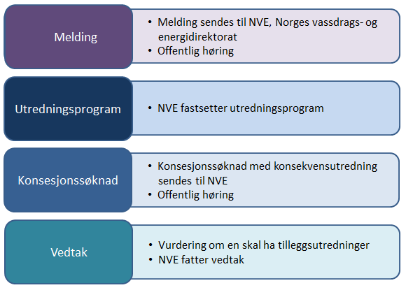 NVEs fastsetting av et utredningsprogram, og ellers gi et best mulig grunnlag for det videre arbeidet frem mot en konsesjonssøknad.