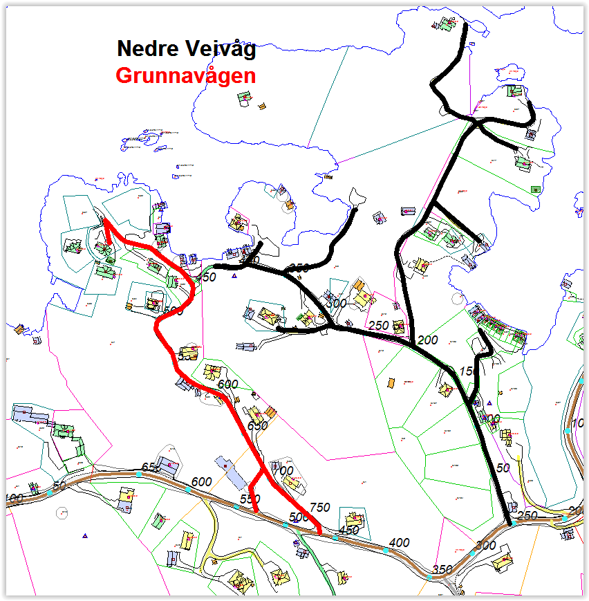 Nytt forslag: Ny vegparsell 1199, Grunnavågen Kommentar frå konsulent: bør delast i ein