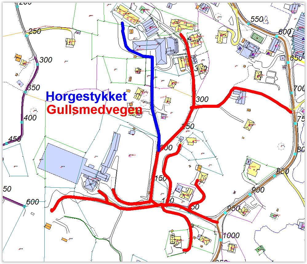 Nytt forslag: Ny vegparsell 1203, Horgestykket Namnet Horgestykket (veg 1203,