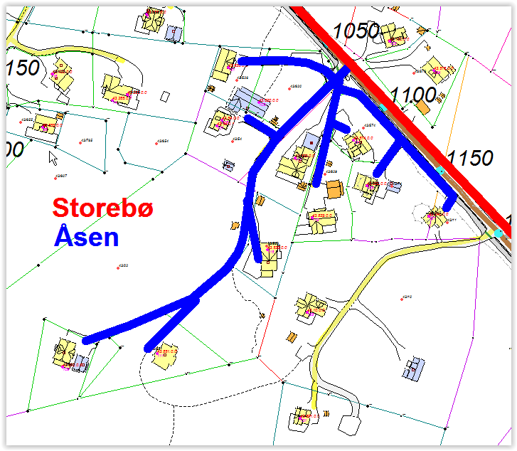 Tidlegare fatta vedtak: 1127 Storebø Nytt forslag: Ny vegparsell 1205, Åsen