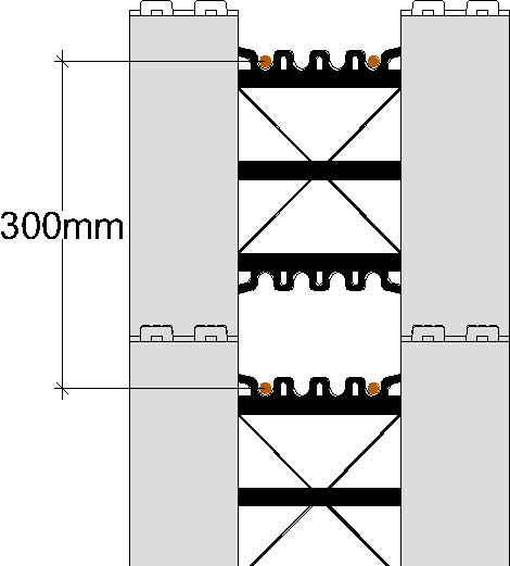 Figur 3 Forskjellige tykkelser av Thermomur Thermomur kommer i tre forskjellige tykkelser, hver av disse tykkelsene er igjen inndelt i forskjellige blokk-typer, deriblant standardblokk, toppblokk, og