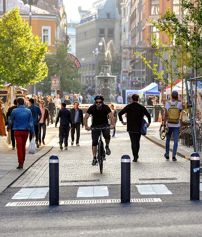 Suksesskriterier for sykkel Erfaringer fra byer med høy sykkelandel (Civitas 2012): Et sammenhengende og godt utbygd sykkelnett med