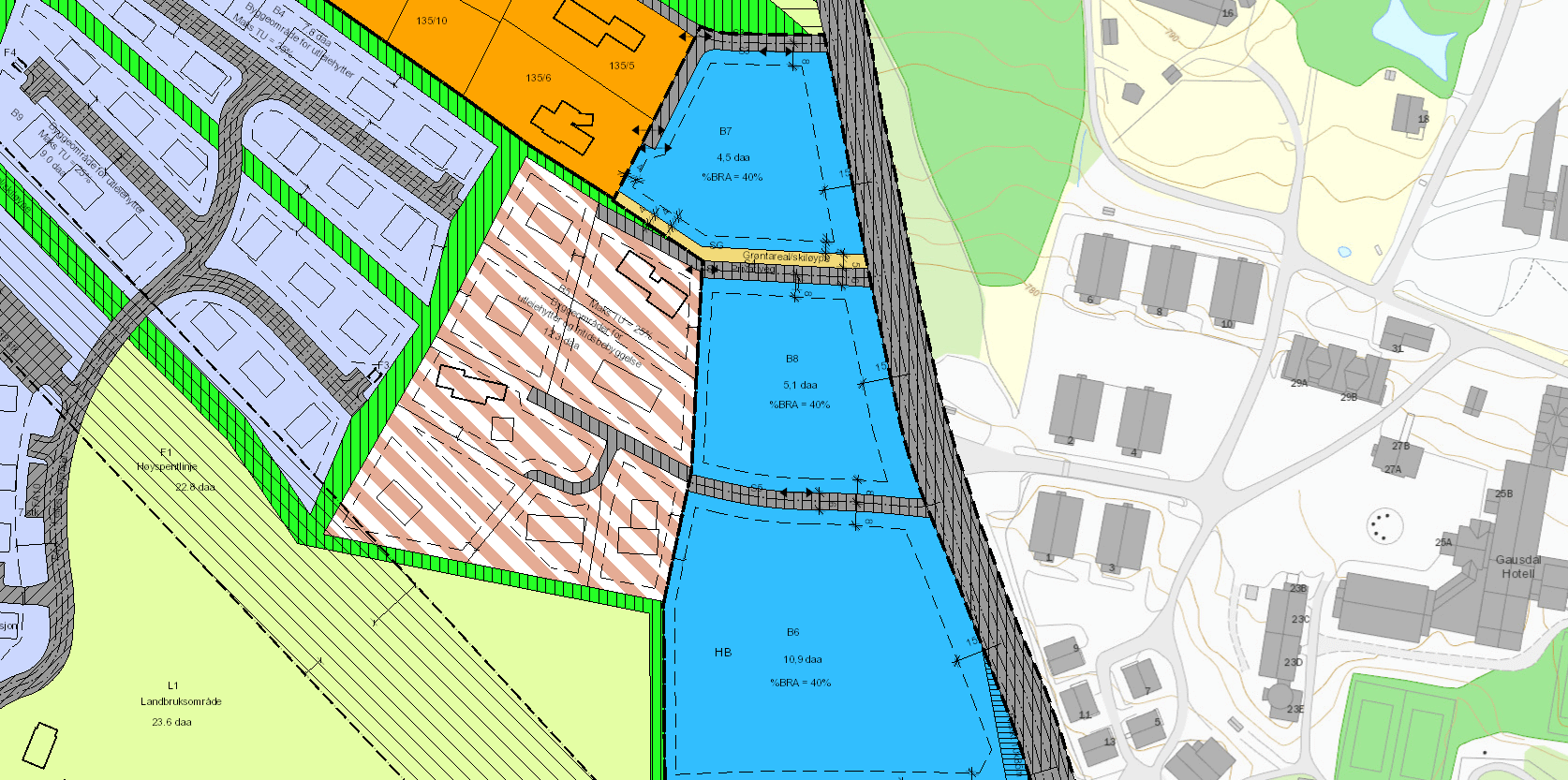 Sak 32/16 Reguleringsplan Tomtene ligger i reguleringsplan for Bokstad seter m.m., vedtatt 25.03.2003.