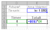 Du angir elementene du vil beregne delsummer for, verdiene du vil beregne delsummer av, og typen delsum du vil ha (for eksempel en sum eller et gjennomsnitt). 4 Mer om formler 4.